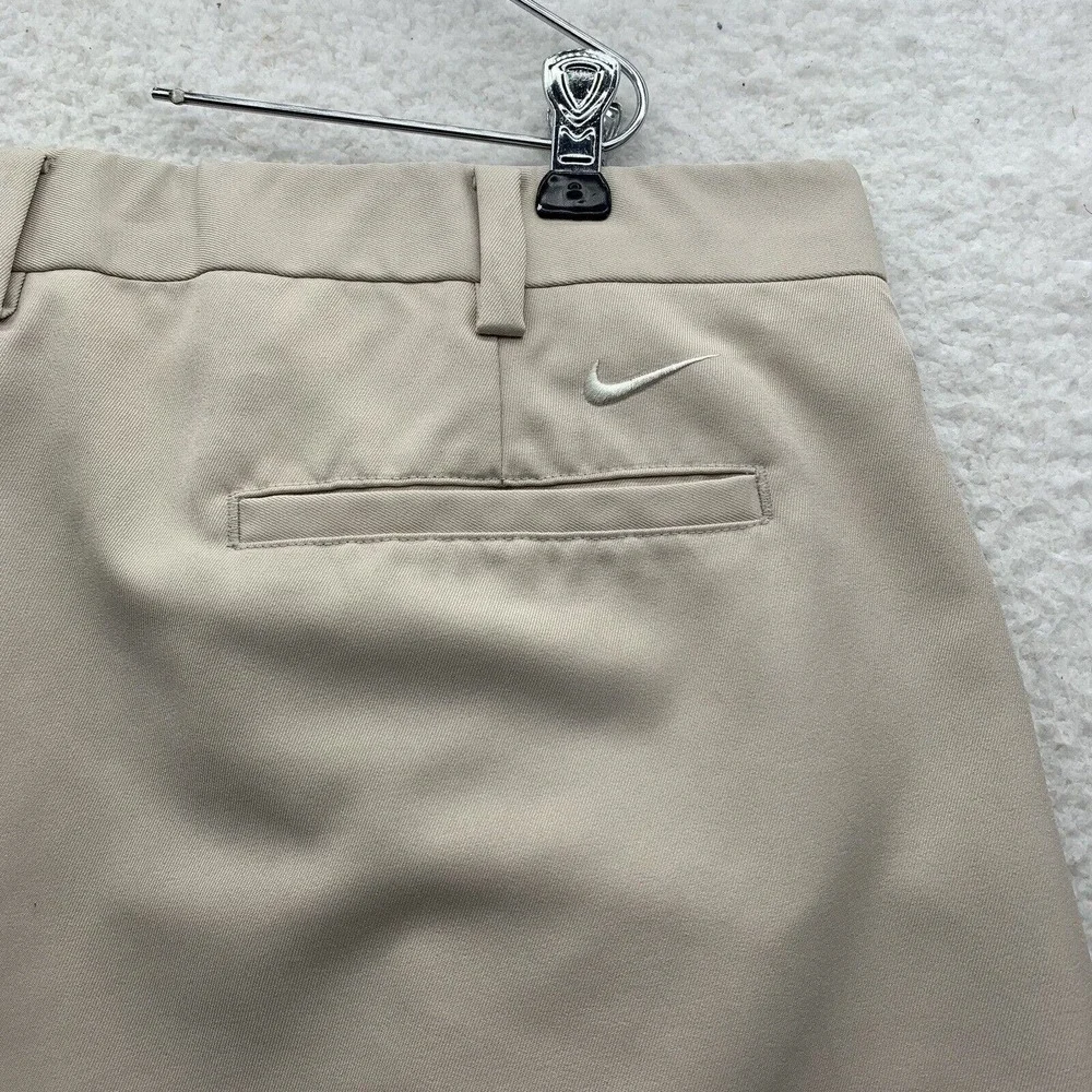 Nike Golf Chino Pants‎ Mens 38x32 Mid Rise Pleated Khaki Sports Dry Wicking Dad